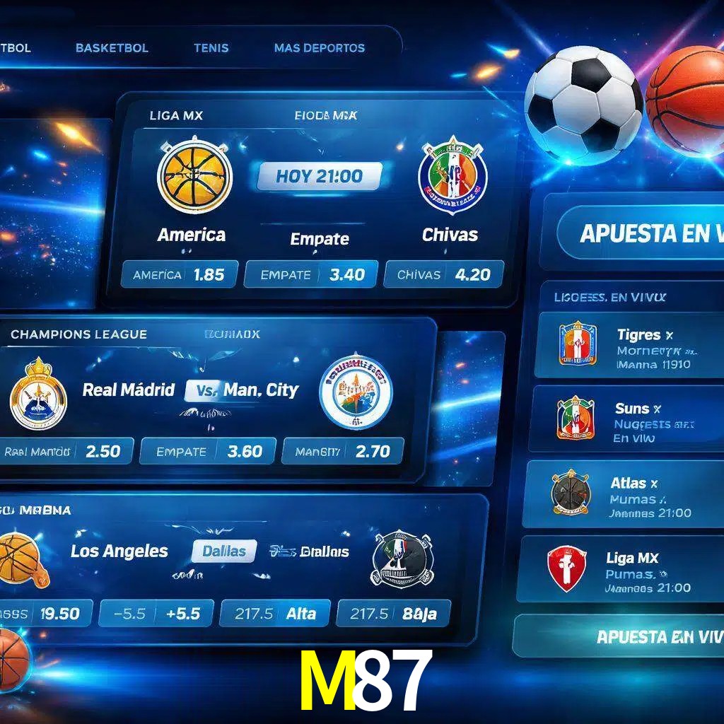 Mercados de apuestas deportivas M87 para jugadores en México