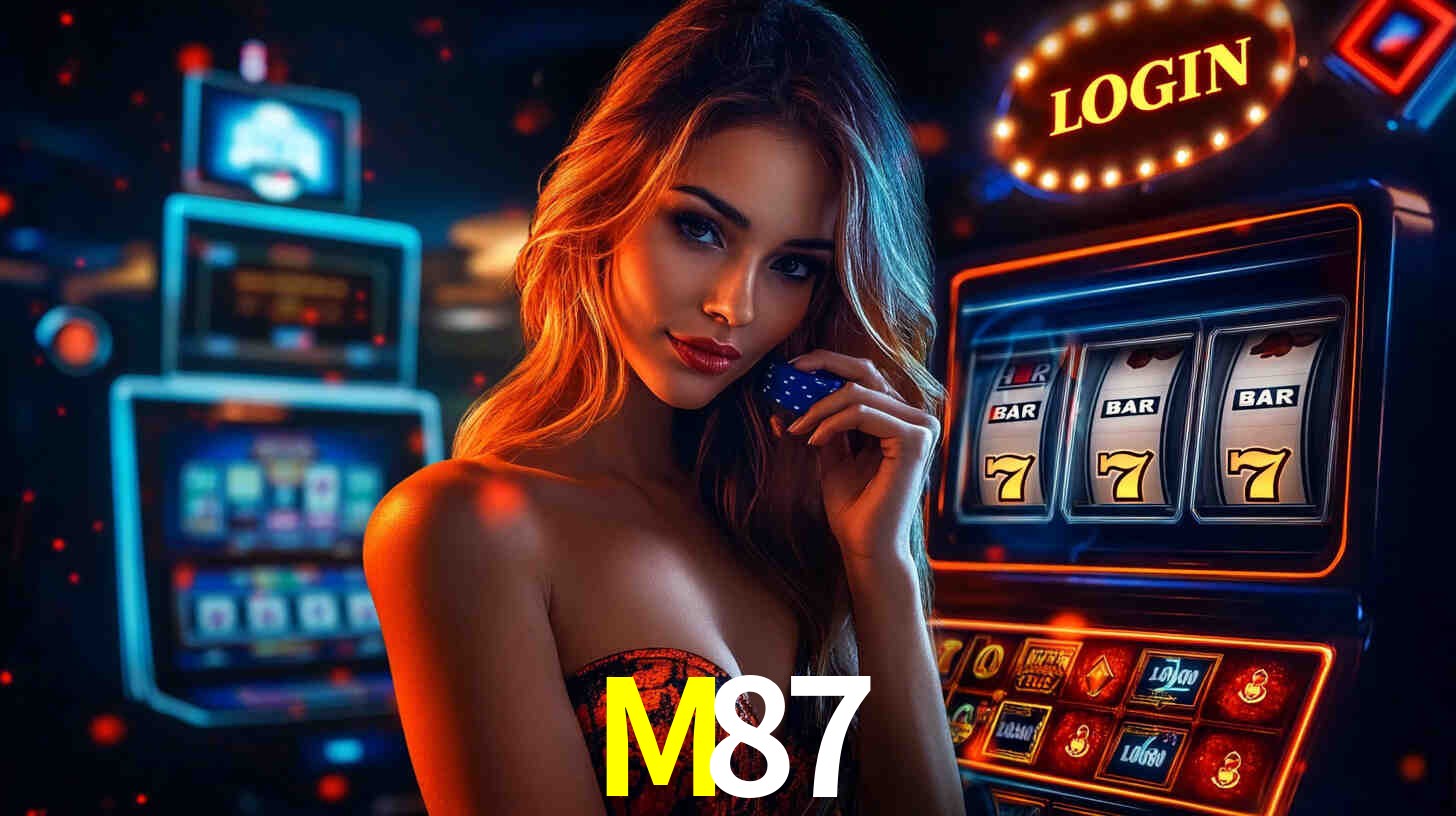 Interfaz de la app móvil M87 en un smartphone moderno